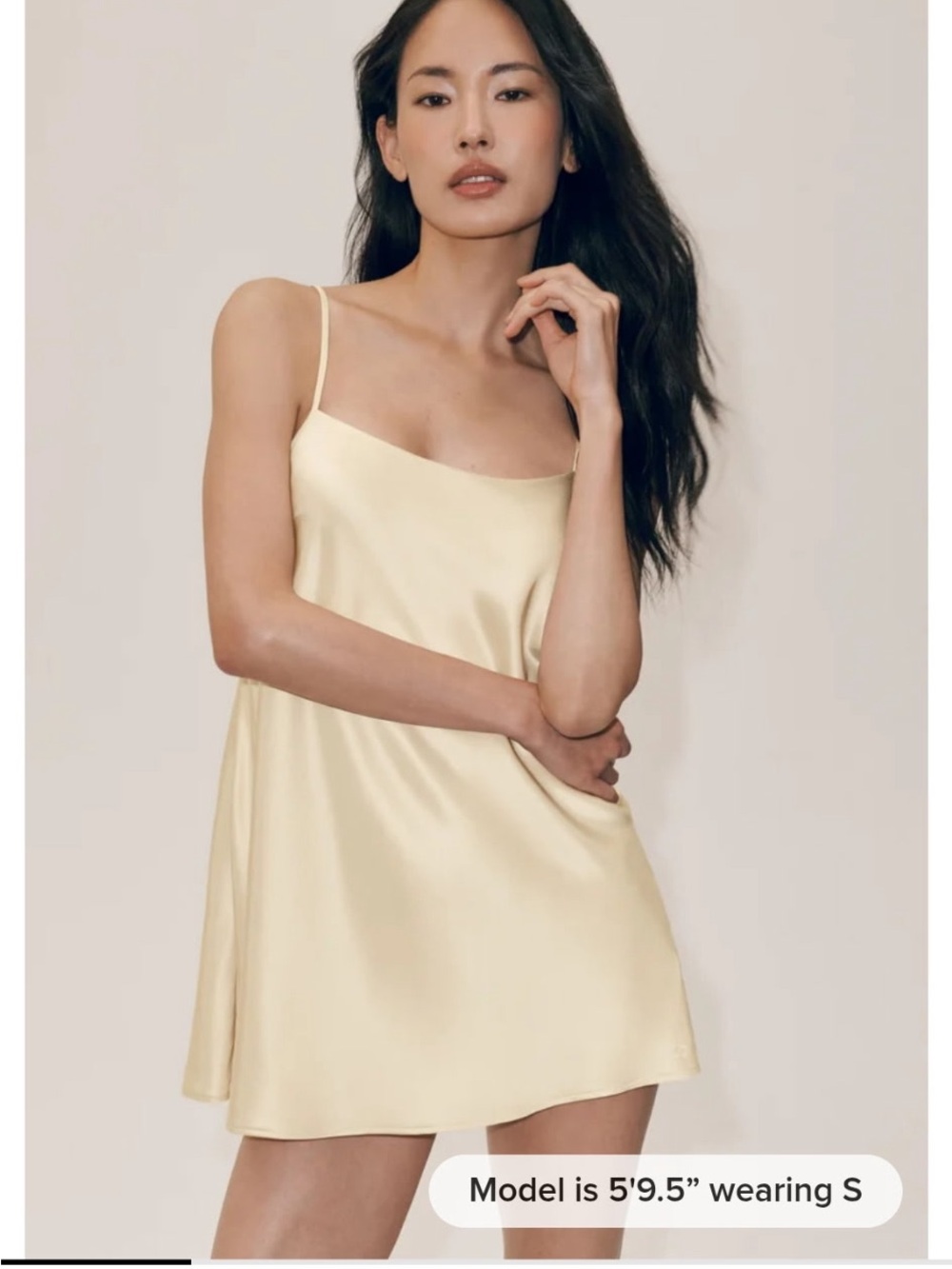 Slip Chemise Nightdress in sky blue